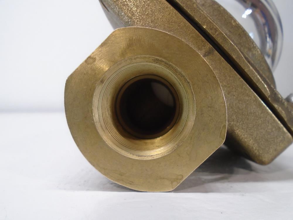 3/4" NPT Ball Float Indicator Valve, Bronze